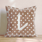 Brown Polka Dot L Throw Pillow - Hillcroft Home