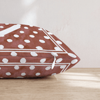 Brown Polka Dot L Throw Pillow - Hillcroft Home