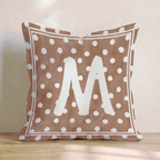 Brown Polka Dot M Throw Pillow - Hillcroft Home
