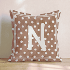 Brown Polka Dot N Throw Pillow - Hillcroft Home