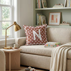 Brown Polka Dot N Throw Pillow - Hillcroft Home