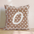 Brown Polka Dot O Throw Pillow - Hillcroft Home
