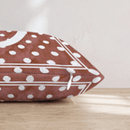 Brown Polka Dot O Throw Pillow - Hillcroft Home