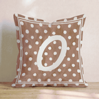 Brown Polka Dot O Throw Pillow - Hillcroft Home