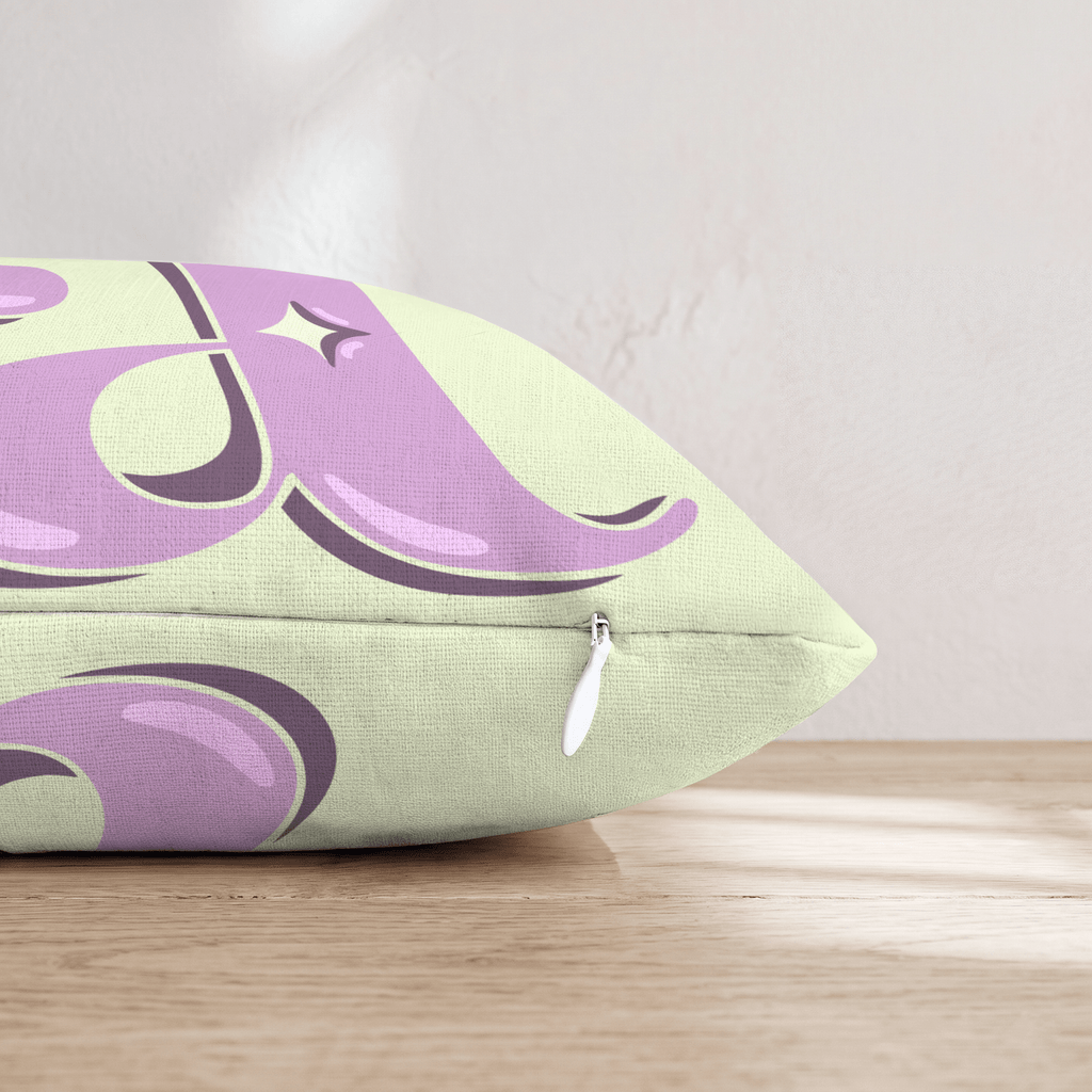 Bubblegum A Throw Pillow - Hillcroft Home