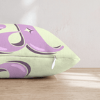 Bubblegum A Throw Pillow - Hillcroft Home