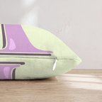 Bubblegum F Throw Pillow - Hillcroft Home