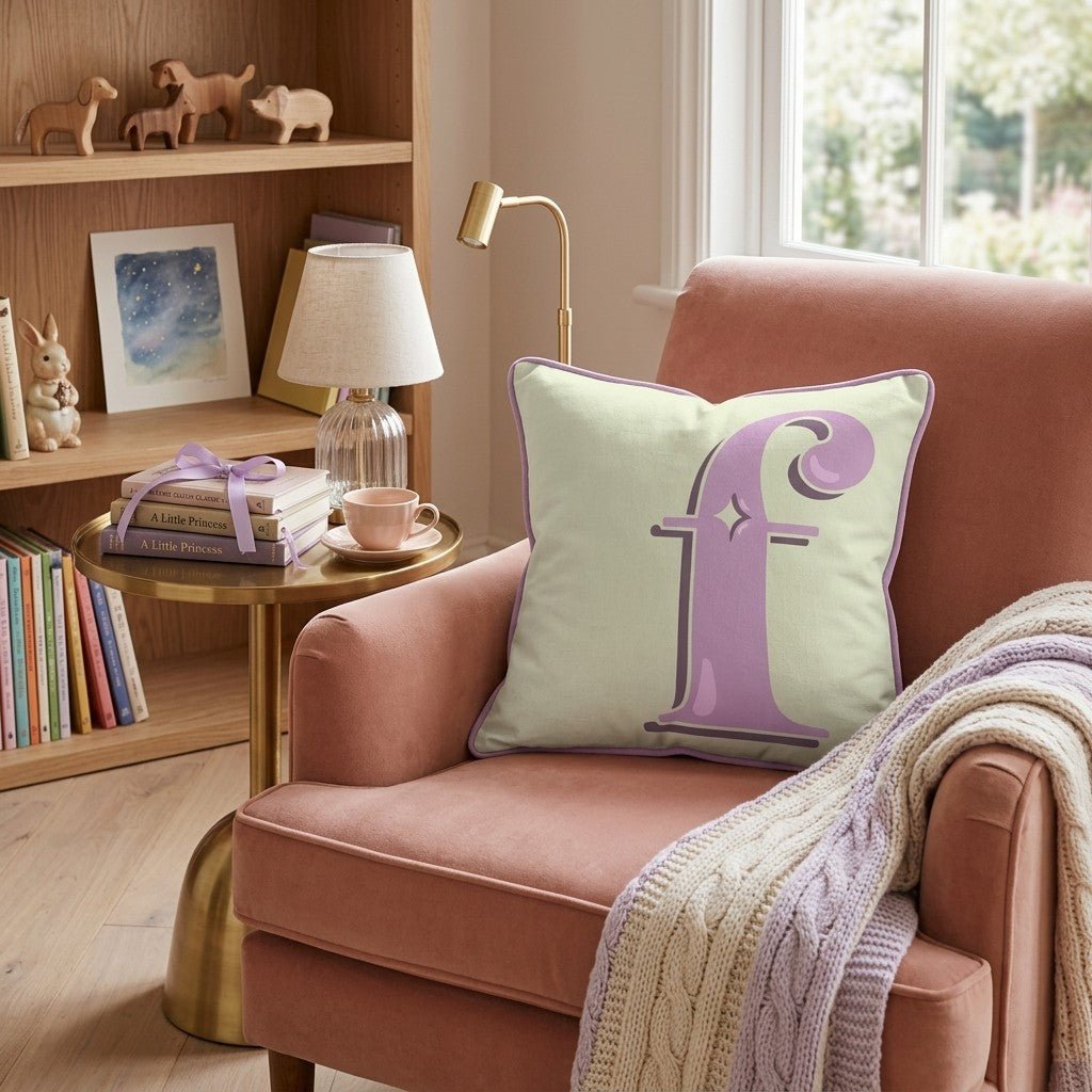 Bubblegum F Throw Pillow - Hillcroft Home
