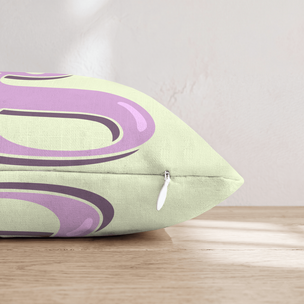 Bubblegum G Throw Pillow - Hillcroft Home