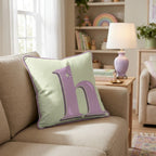Bubblegum H Throw Pillow - Hillcroft Home