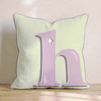 Bubblegum H Throw Pillow - Hillcroft Home
