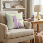 Bubblegum K Throw Pillow - Hillcroft Home