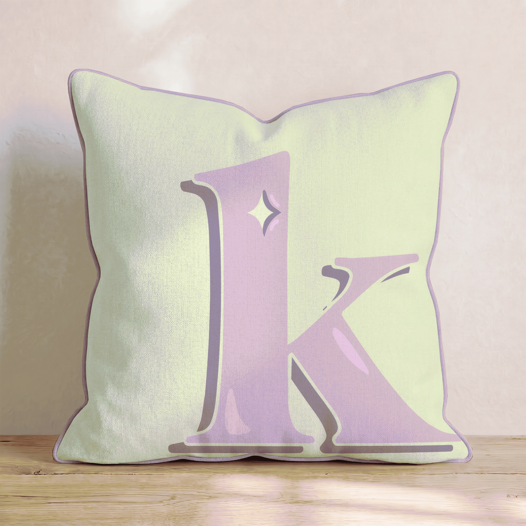 Bubblegum K Throw Pillow - Hillcroft Home