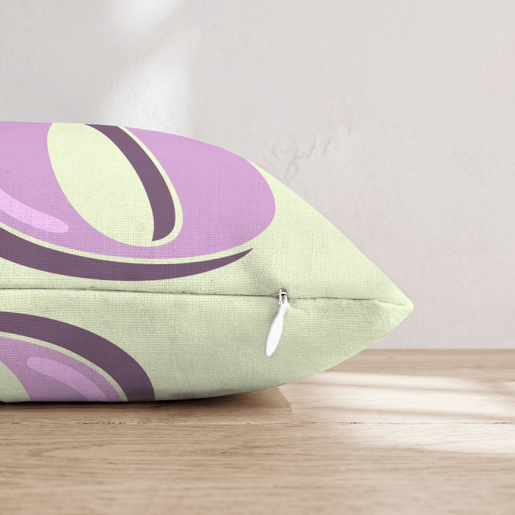 Bubblegum O Throw Pillow - Hillcroft Home