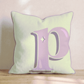 Bubblegum P Throw Pillow - Hillcroft Home