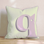 Bubblegum Q Throw Pillow - Hillcroft Home