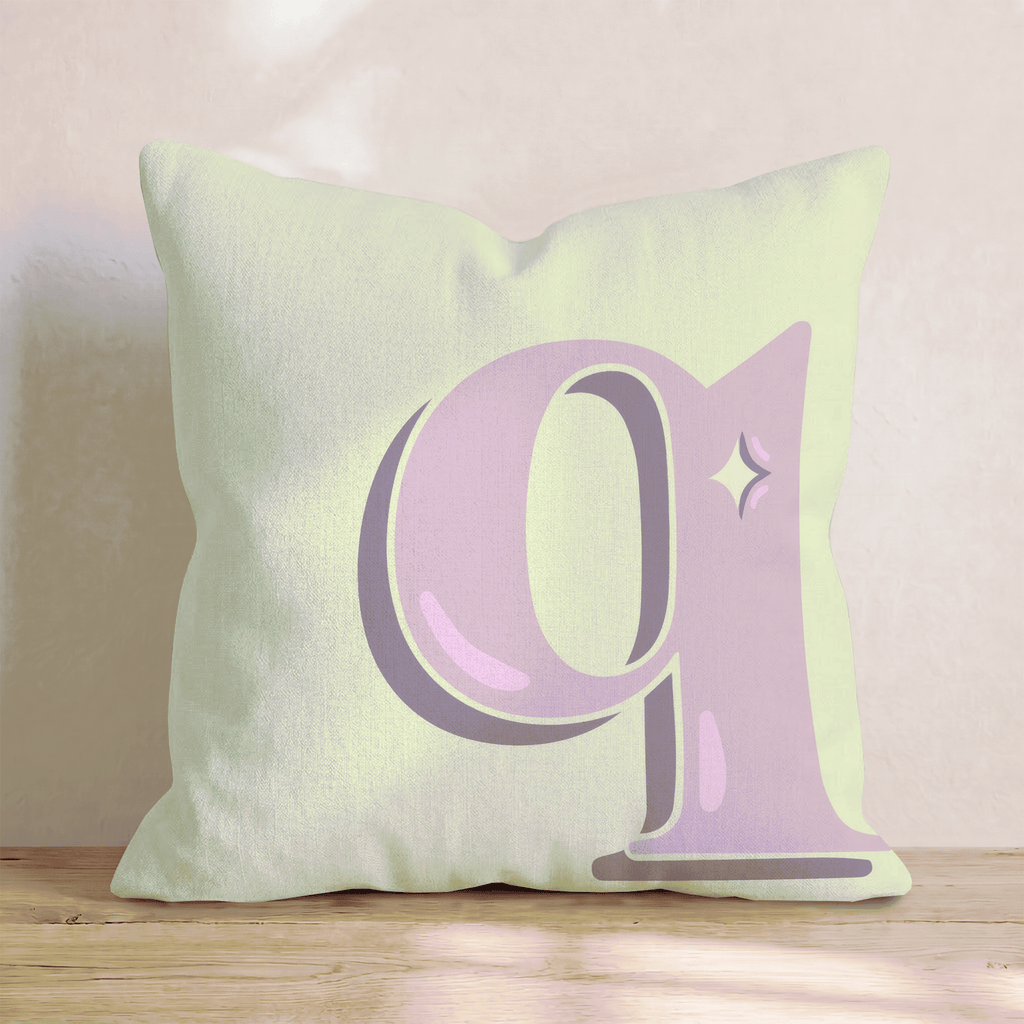 Bubblegum Q Throw Pillow - Hillcroft Home