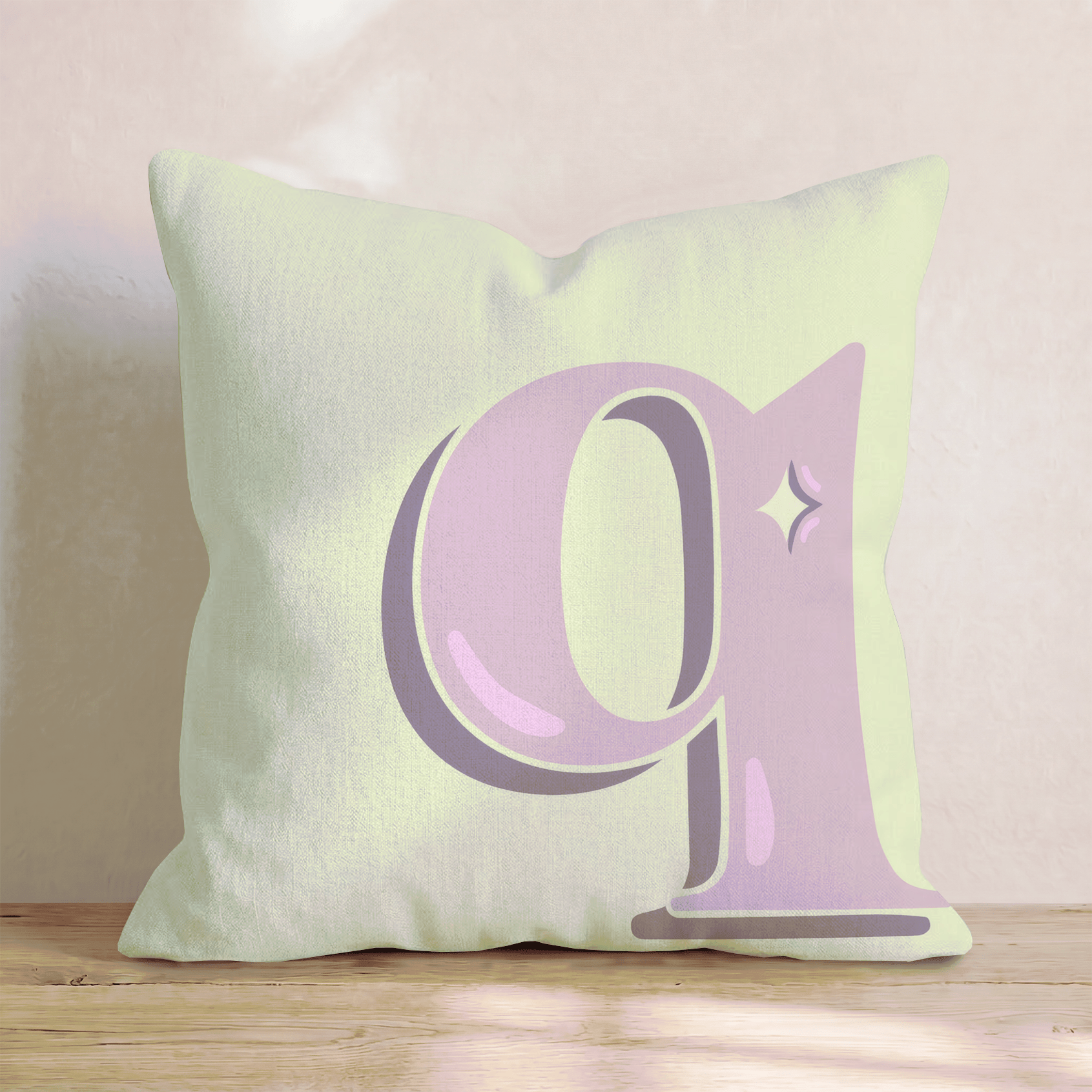 Bubblegum Q Throw Pillow - Hillcroft Home