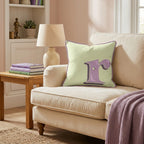 Bubblegum R Throw Pillow - Hillcroft Home