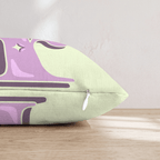 Bubblegum R Throw Pillow - Hillcroft Home
