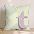 Bubblegum T Throw Pillow - Hillcroft Home