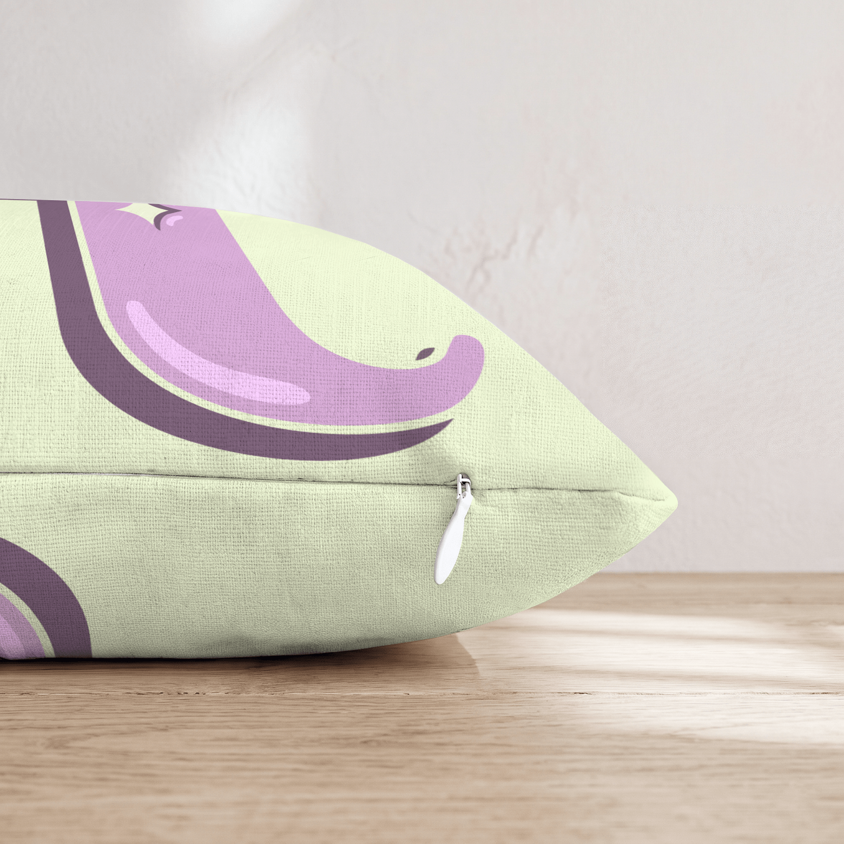Bubblegum T Throw Pillow - Hillcroft Home