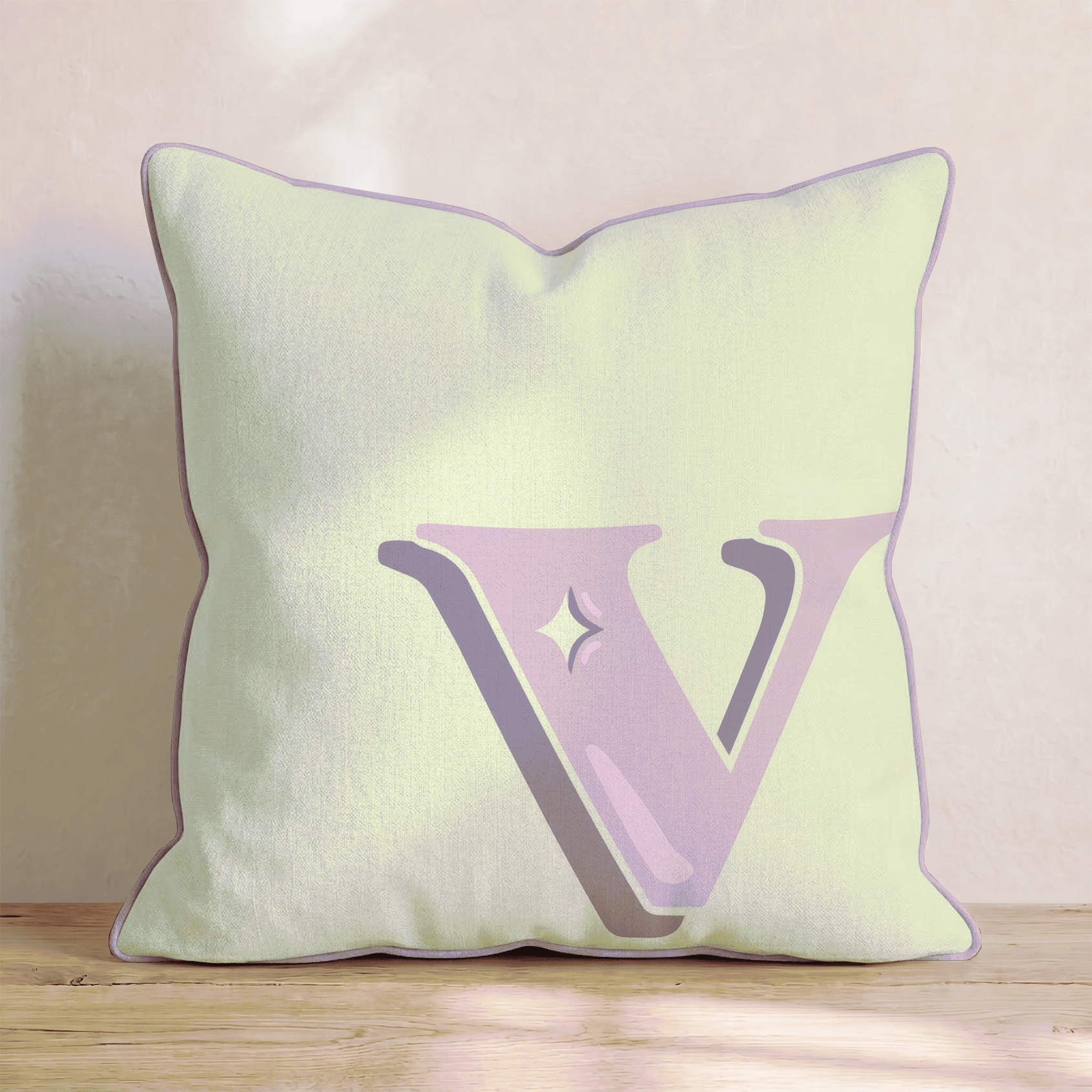 Bubblegum V Throw Pillow - Hillcroft Home