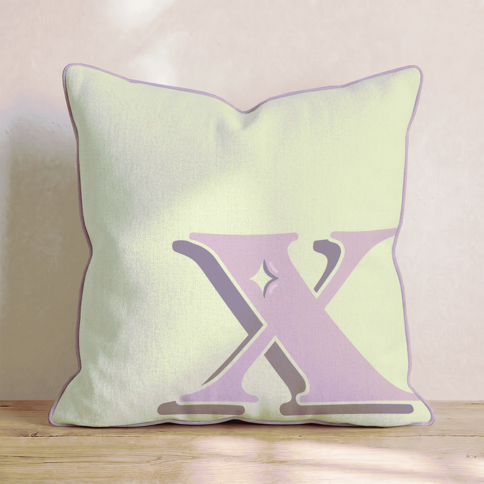 Bubblegum X Throw Pillow - Hillcroft Home