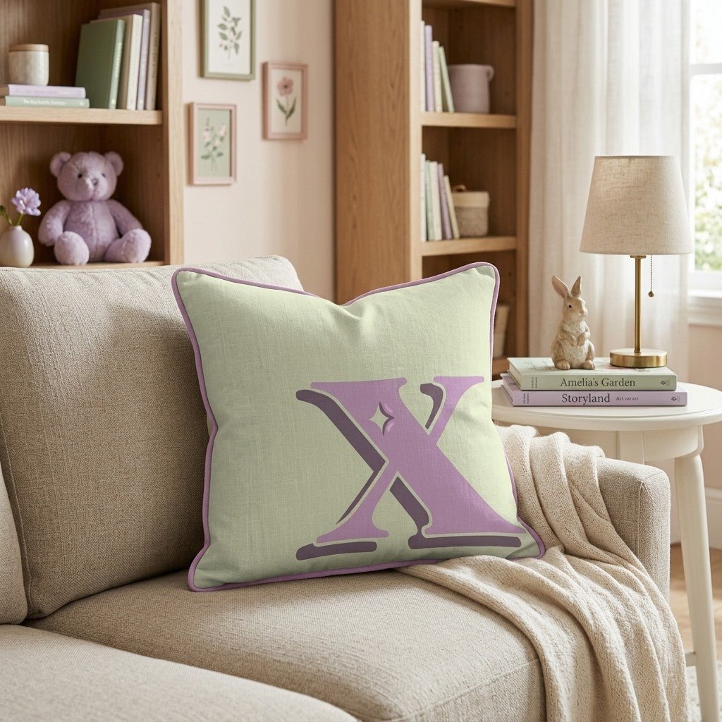 Bubblegum X Throw Pillow - Hillcroft Home