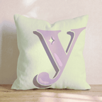 Bubblegum Y Throw Pillow - Hillcroft Home