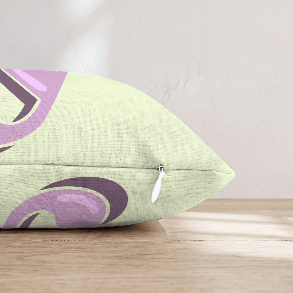 Bubblegum Y Throw Pillow - Hillcroft Home