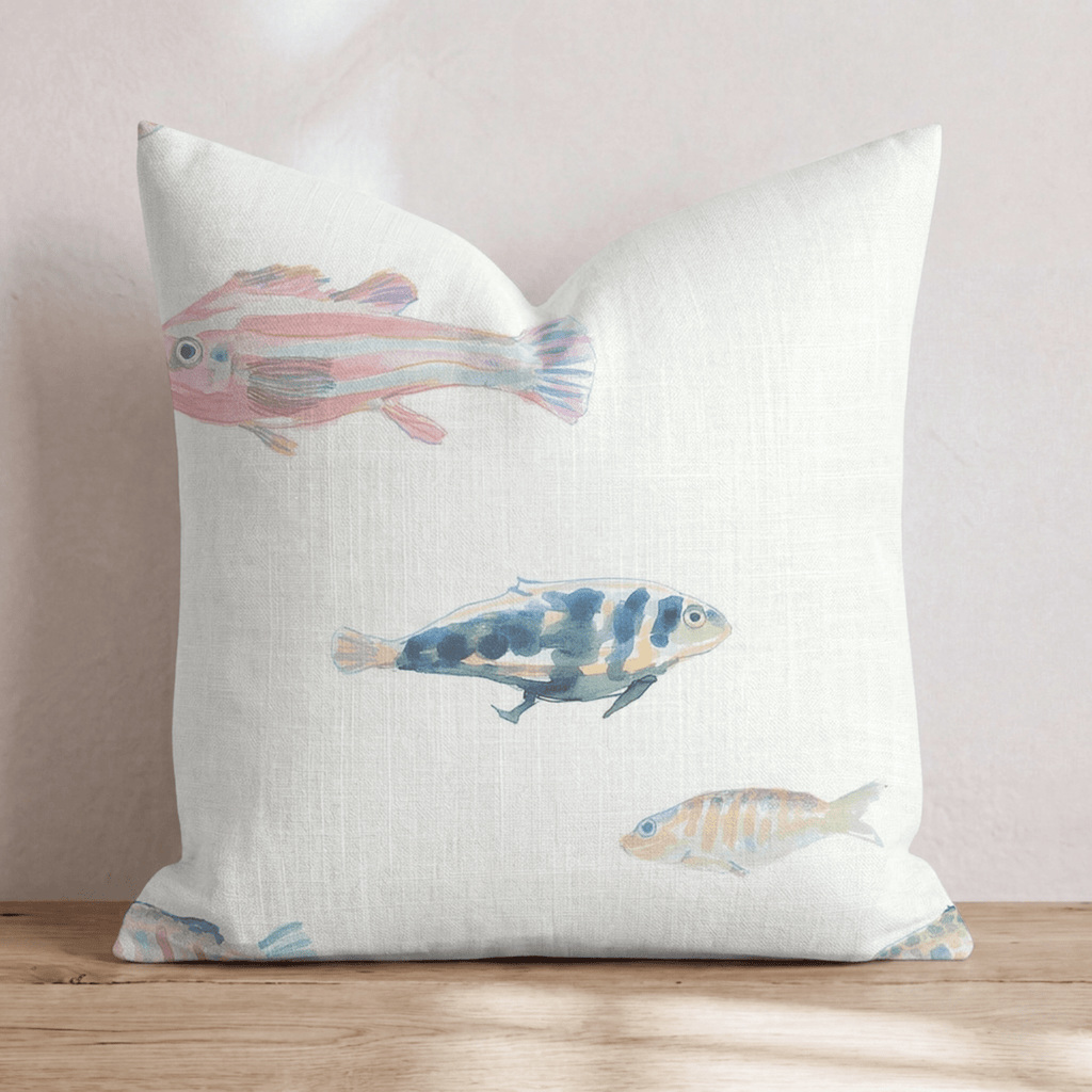Bubblin' n' Swimmin' Throw Pillow - Hillcroft Home