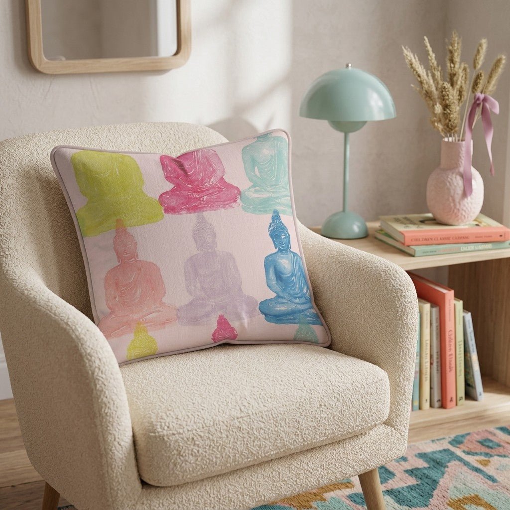Buddha Throw Pillow - Hillcroft Home