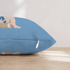 Bulldog Ballgame Throw Pillow - Hillcroft Home