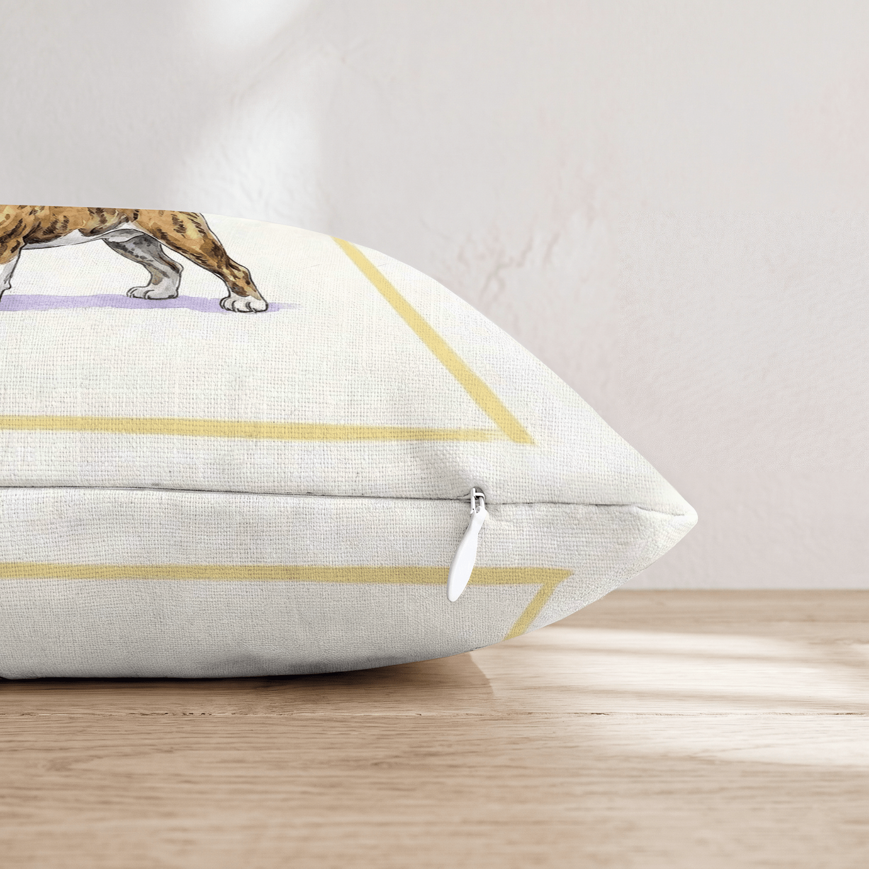 Bulldog Matcha Throw Pillow - Hillcroft Home