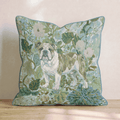 Bulldog Power Throw Pillow - Hillcroft Home