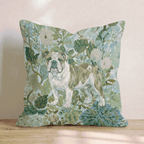Bulldog Power Throw Pillow - Hillcroft Home