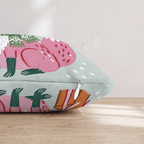 Bundled Pink Fox Throw Pillow - Hillcroft Home