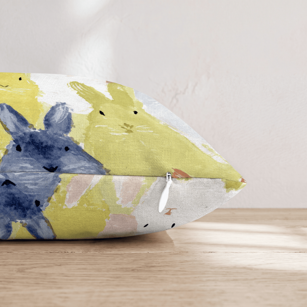 Bunnies on Bunnies Throw Pillow - Hillcroft Home