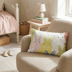Bunnies on Bunnies Throw Pillow - Hillcroft Home