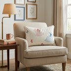 Bunny Meadow Throw Pillow - Hillcroft Home