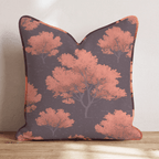 Burning Leaves Tree Throw Pillow - Hillcroft Home