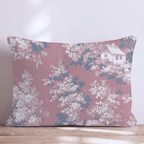 Burnt Red Toile Throw Pillow - Hillcroft Home
