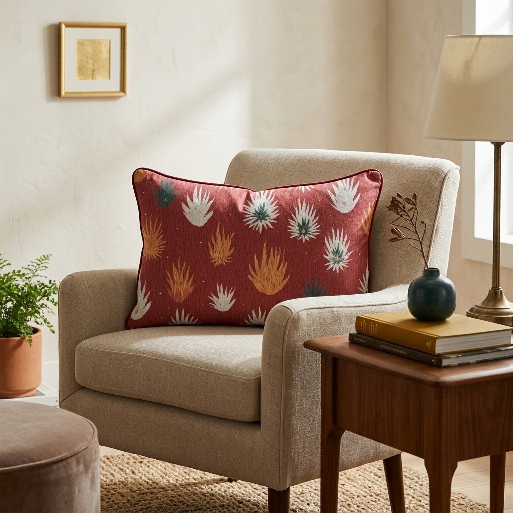 Bursting Bonfires Throw Pillow - Hillcroft Home
