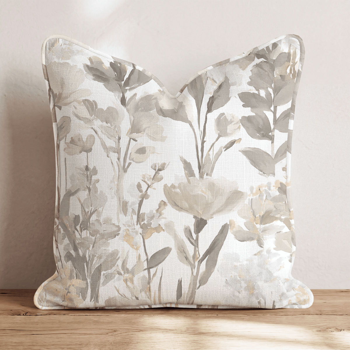 Buttercream Gardens Throw Pillow throw pillow - Hillcroft Home