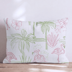 Cabana Flamingos Throw Pillow - Hillcroft Home