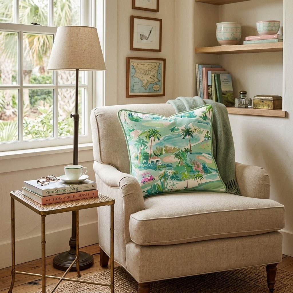 Caddie Club Throw Pillow - Hillcroft Home