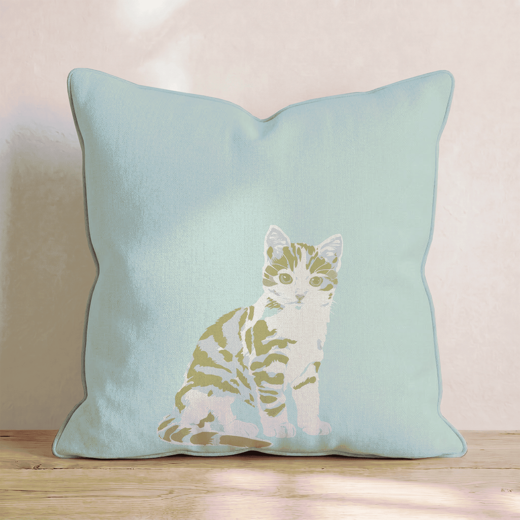 Calico Kitty Throw Pillow - Hillcroft Home