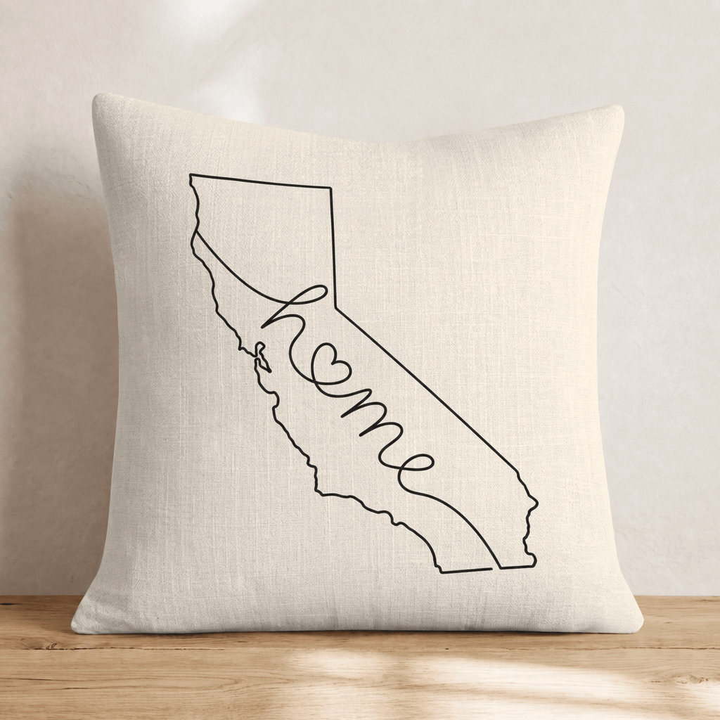 California Home Throw Pillow - Hillcroft Home