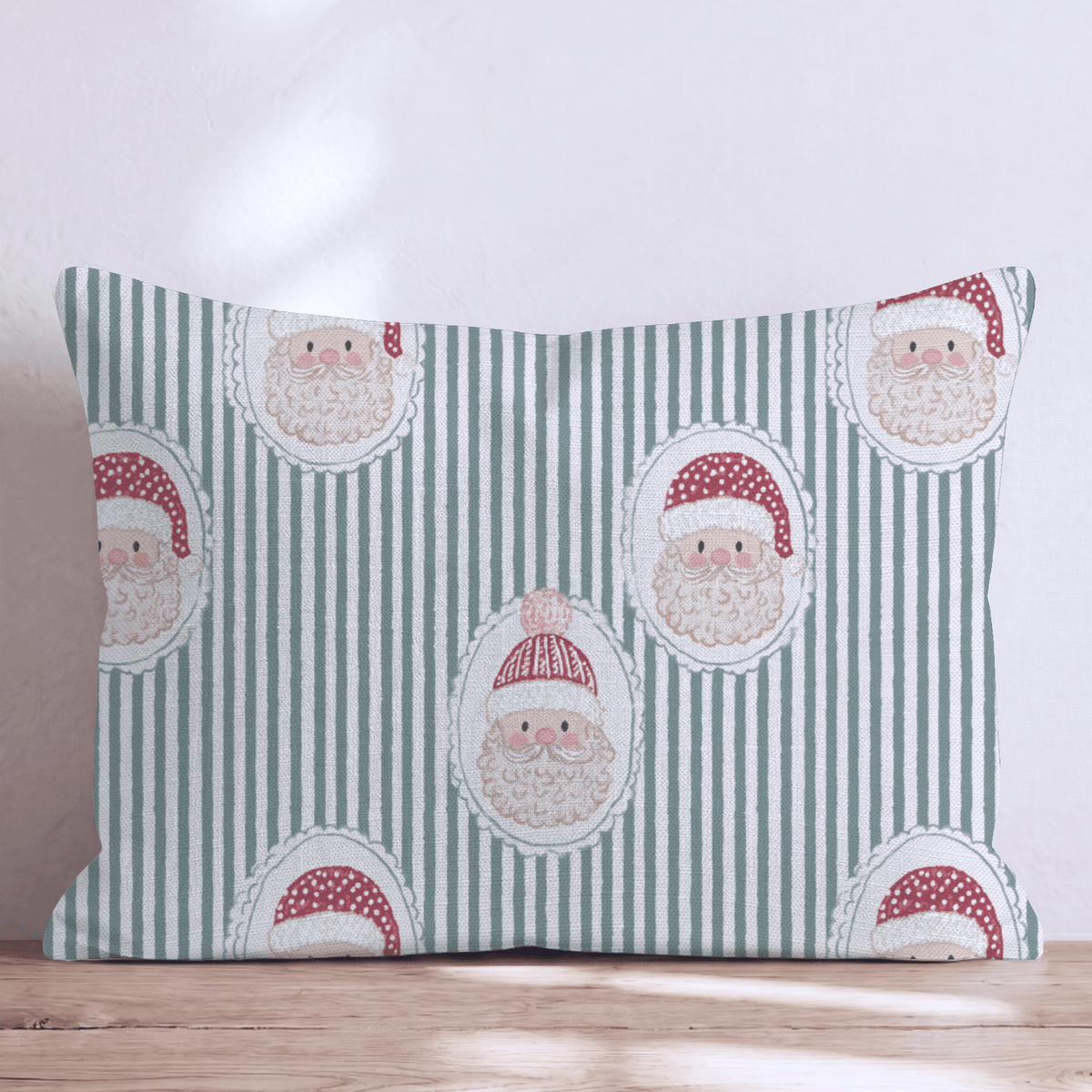 Cameo Claus Throw Pillow throw pillow - Hillcroft Home